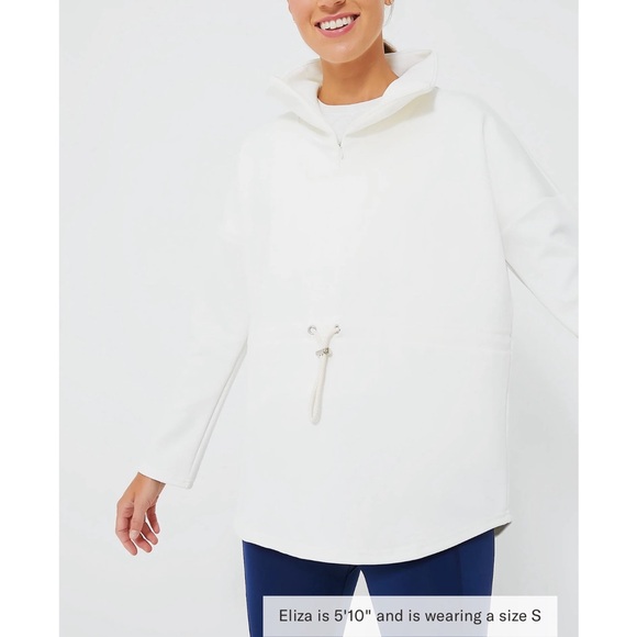 TNUCK SPORT White Cinched Natalie Quarter Zip - Picture 1 of 11